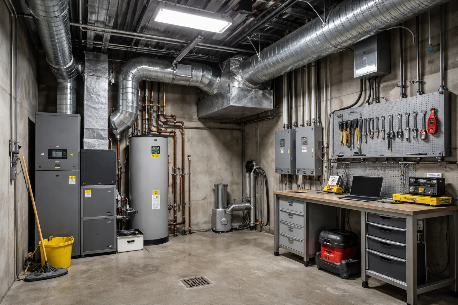 Сервисные и технические помещения