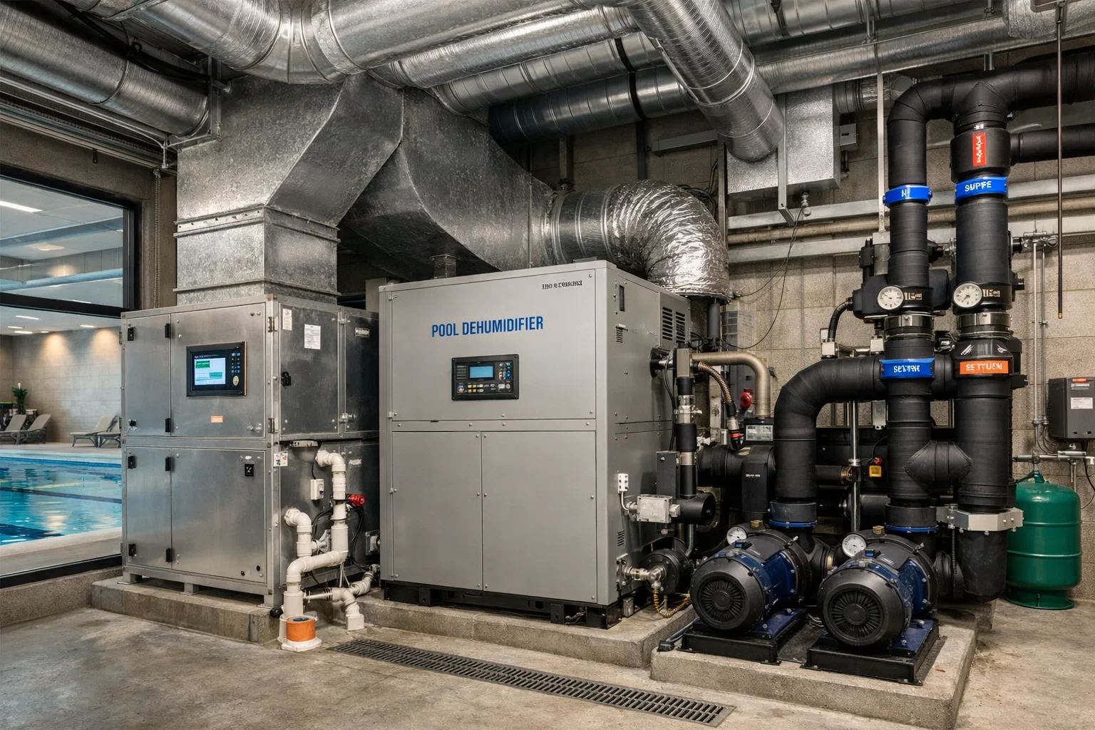 Инженерный подбор осушения и вентиляции бассейна