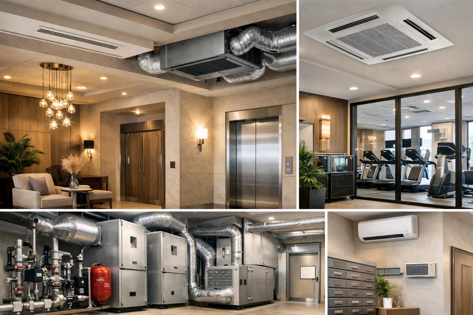 Жилые комплексы и многоквартирные дома: какие HVAC-решения подходят для общих зон, холлов и встроенных помещений