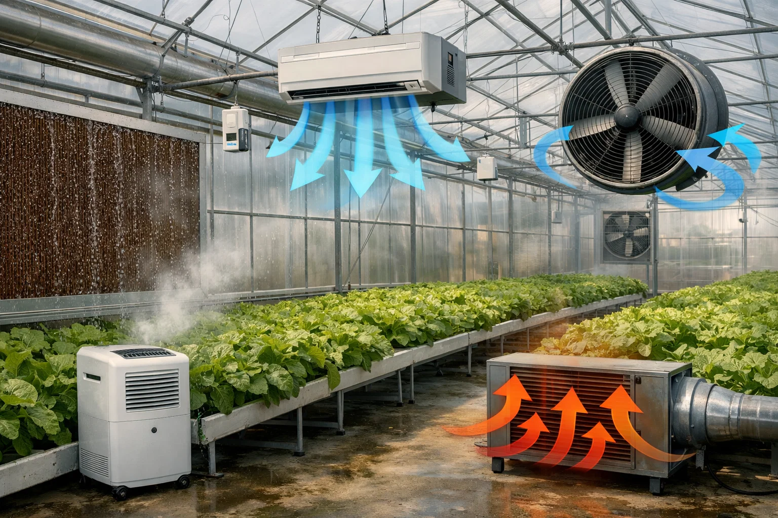 Климатические решения для теплиц и аграрных помещений: как управлять температурой, влажностью и воздухообменом
