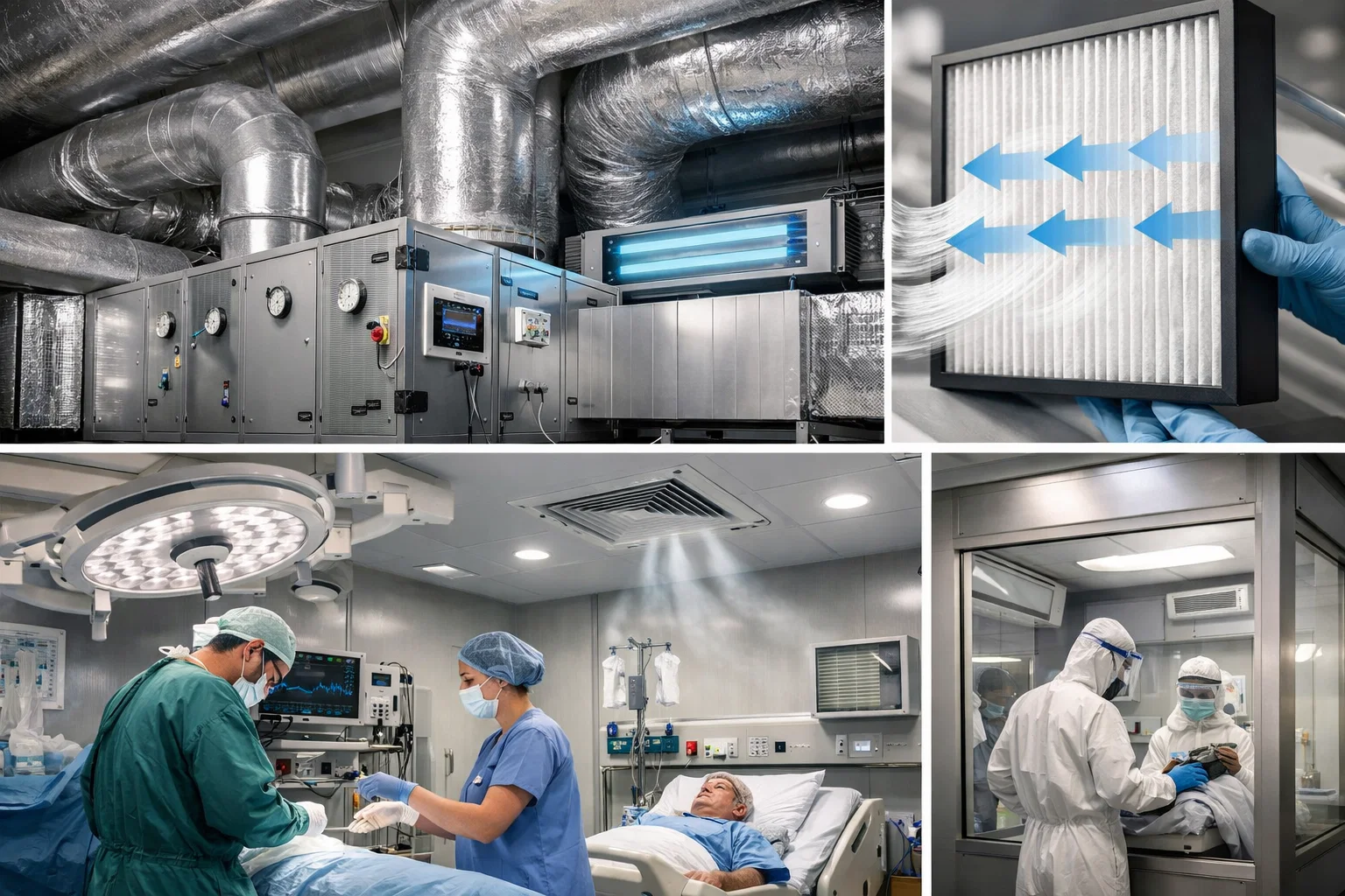 Как выбрать HVAC для больниц и клиник: требования к воздухообмену, температуре и HEPA фильтрации