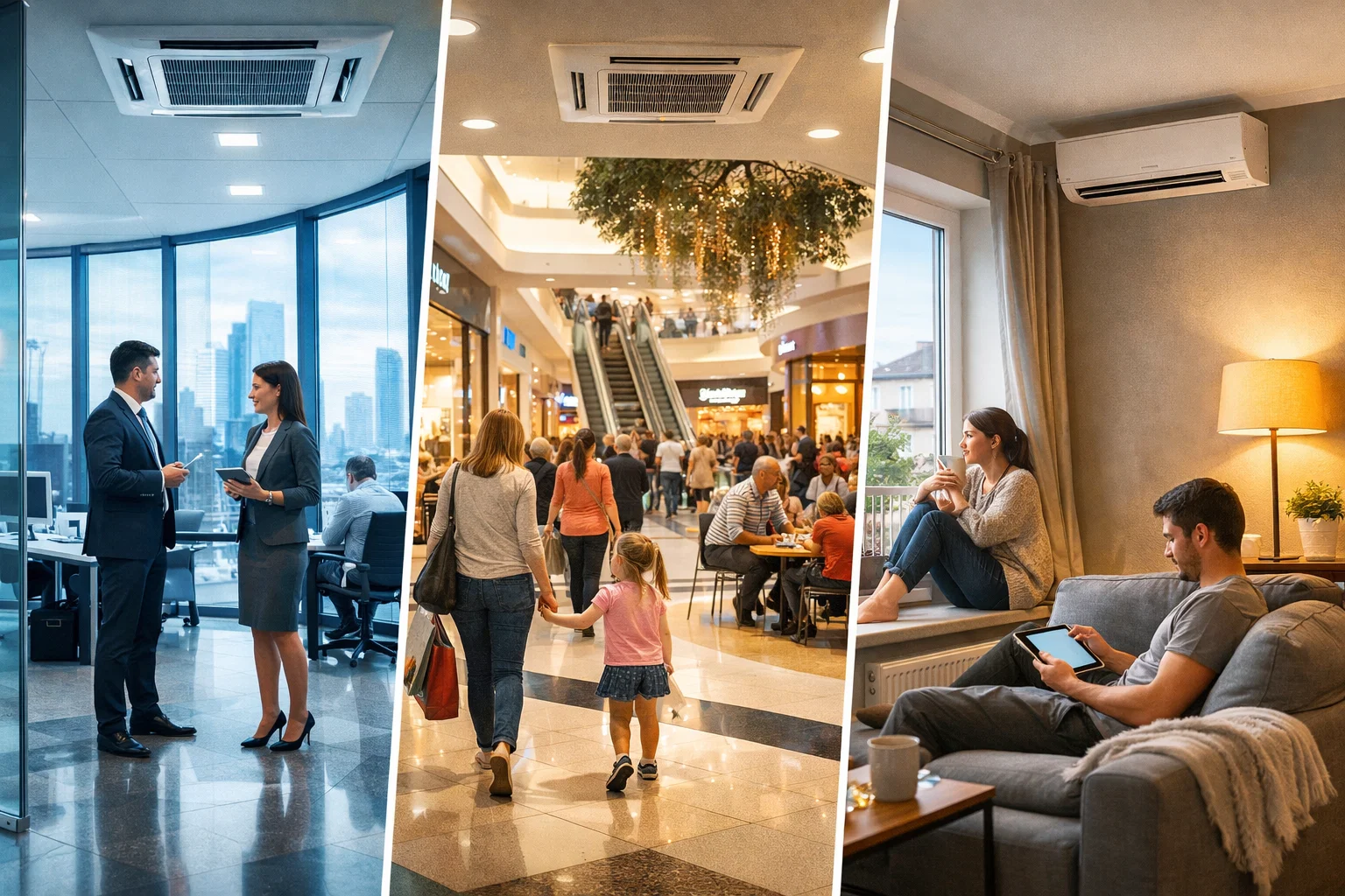 Микроклимат в коммерческих и жилых зданиях: чем отличаются требования бизнес-центров, ТРЦ и ЖК