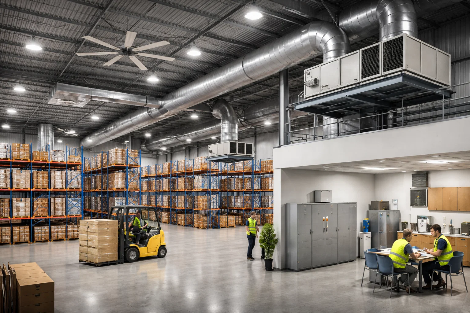 Складские помещения: как организовать HVAC для хранения, персонала и стабильной работы объекта