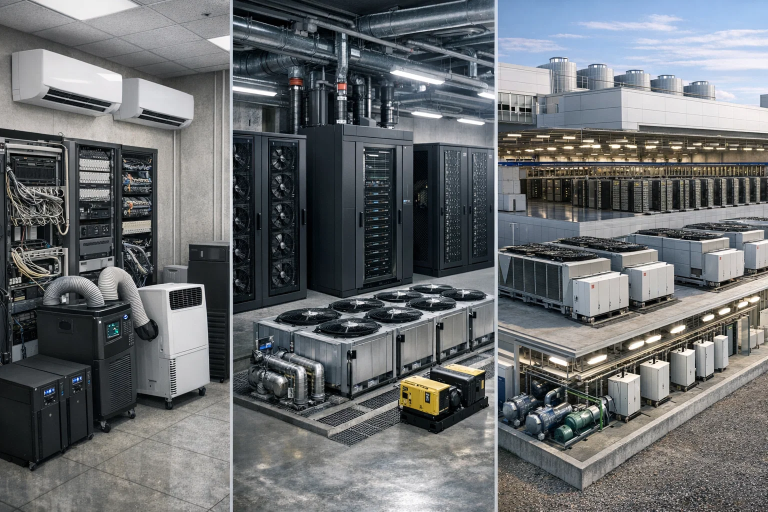 Как выбрать HVAC для телеком, серверной или AI ЦОД: сравнение решений по нагрузке, резерву и масштабу