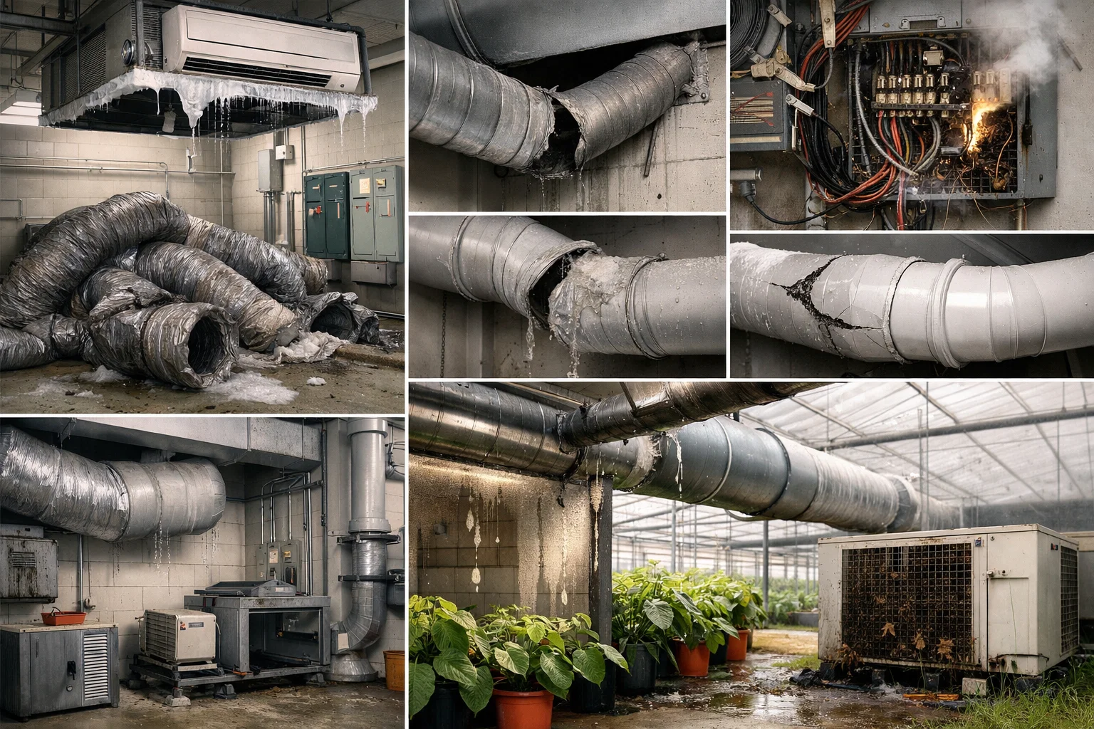 Ошибки при проектировании вентиляции и кондиционирования для технических зон, павильонов и тепличных комплексов