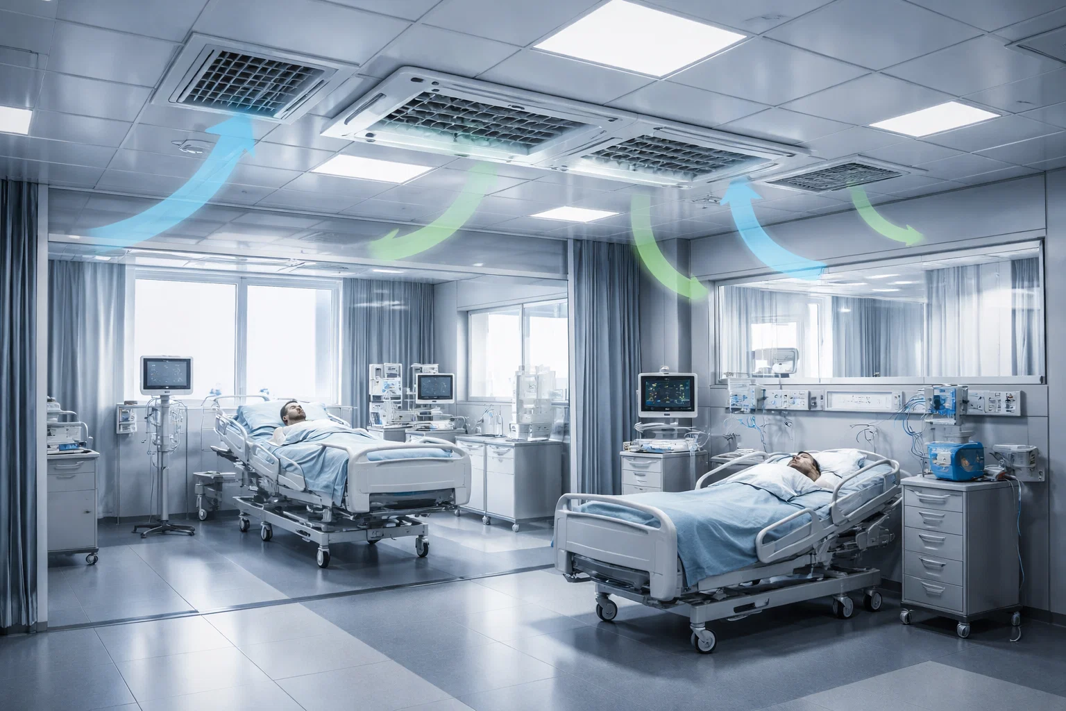 Инженерный подбор HVAC для палат интенсивной терапии