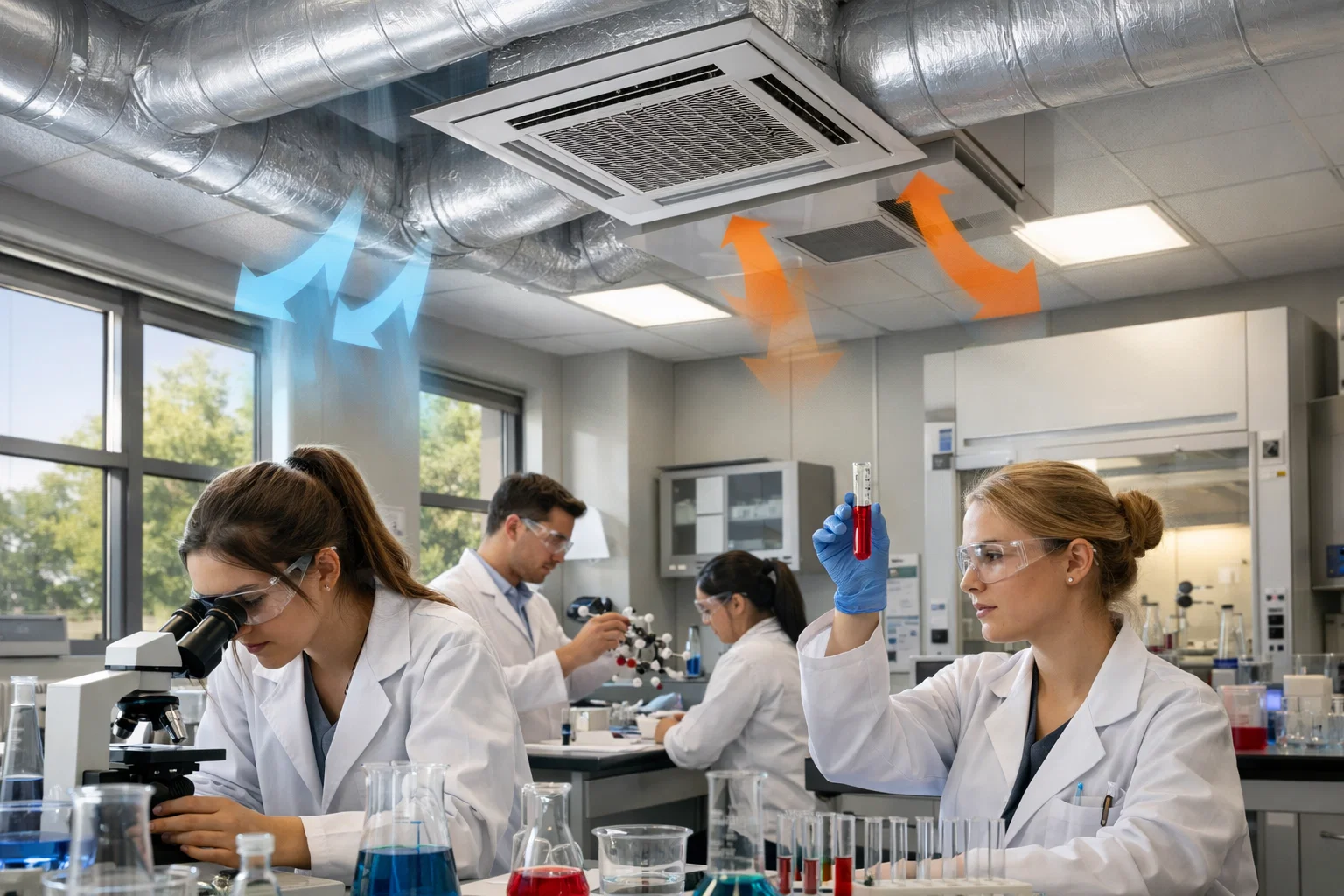 Инженерный подбор HVAC для учебной лаборатории