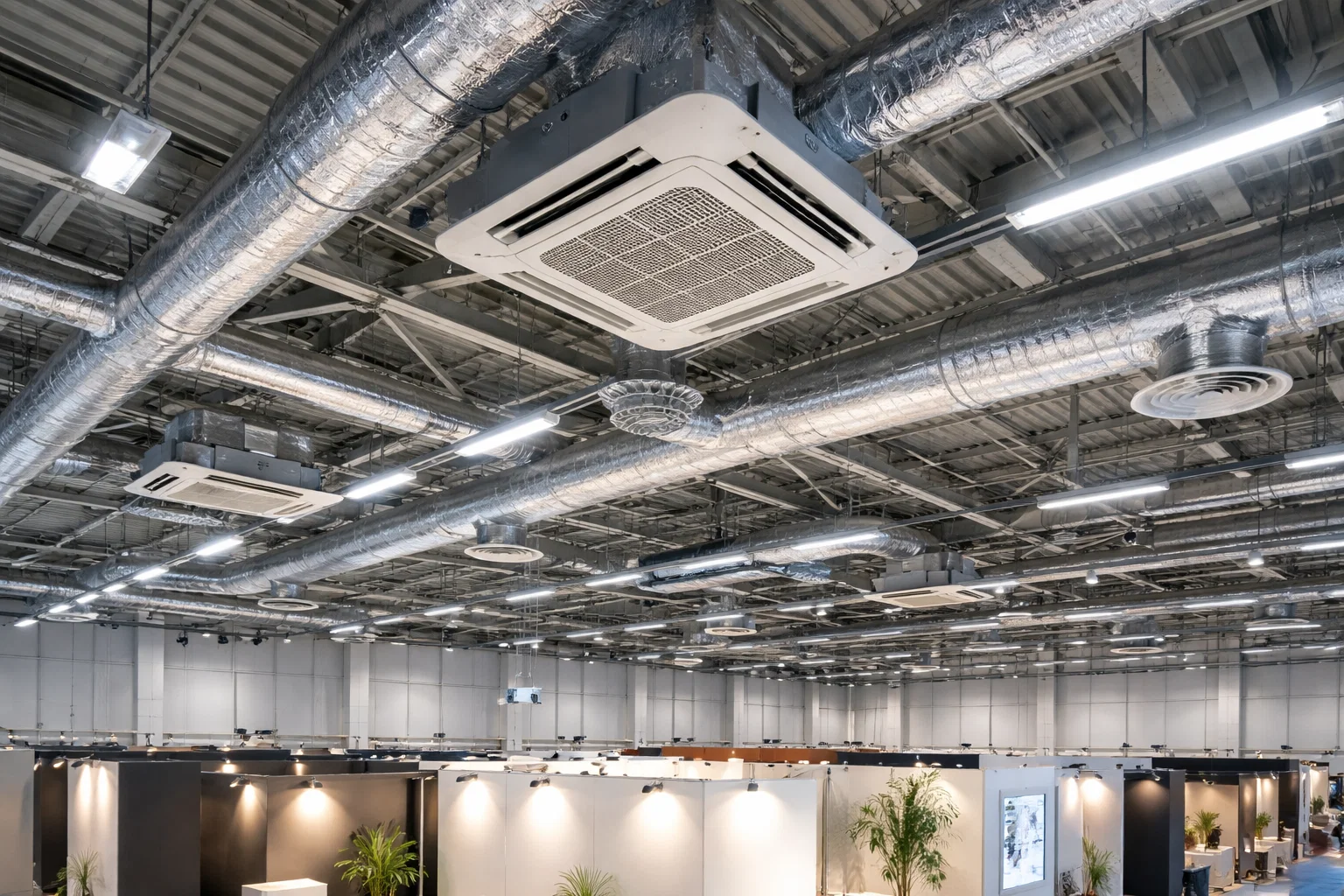 Инженерный подбор HVAC для выставочного павильона